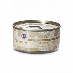 ástkatta - 主食老貓成貓罐 純雞肉慕絲 80g