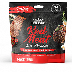 Absolute Holistic 低溫風乾紅肉系列(草飼牛+鹿肉) 狗小食200g
