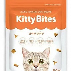 Absolute Bites - Kitty Bites潔齒化毛美毛 貓咪營養小脆餅 (三文魚味) 60g