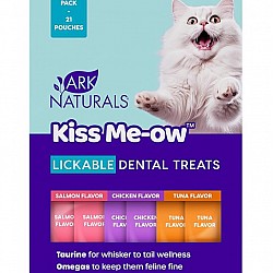 Ark Naturals Kiss Me-ow 護齒舔舔肉泥(三文魚, 雞, 吞拿魚味) 貓小食 21x15g