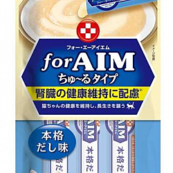 CIAO - AIM腎臟健康維持系列 氨基酸S18鰹魚湯味 貓貓肉泥小食 8g x5