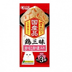 CIAO INABA 雞三味 蟹肉棒 貓小食(60gx3) IC-534