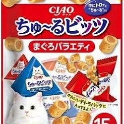 CIAO Party 貓零食 流心粒粒 金槍魚味 12g x15袋