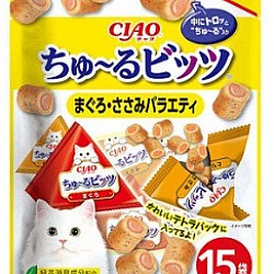 CIAO Party 貓零食 流心粒粒 - 金槍魚+雞肉 12g x15袋