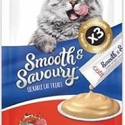 Catit 鮮溜肉泥 三文魚 +吞拿魚 +蟹 貓小食 15gx4