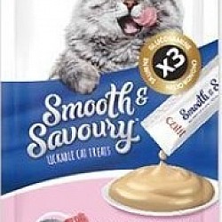 Catit 鮮溜肉泥 三文魚 +吞拿魚+蝦 貓小食 15gx4 