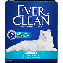 Ever Clean 藍標 4X 除臭皇 雙重活性碳低過敏(無味) 貓砂 8.5kg (藍)