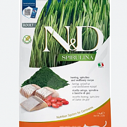 Farmina N&D Spirulina 天然螺旋藻無穀物鯡魚 成貓乾糧 1.5kg