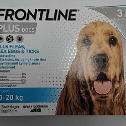Frontline Plus Flea and Tick Treatment for Dogs - 10-20kg （ 1.34ml x 3pcs )
