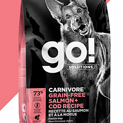 Go! SOLUTIONS  活力營養系列狗狗乾糧 無穀物三文魚 鱈魚配方 12lb