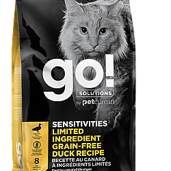 GO! SOLUTIONS™ 低敏美毛系列無穀物鴨肉貓糧配方 16lb