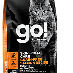 GO! SOLUTIONS™ 護膚美毛系列無穀物三文魚貓糧配方 16lb