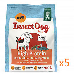 (原箱) Insect Dog High Protein 高能量防敏 (昆蟲+三文魚蛋白) 狗糧 900g x5