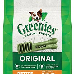 Greenies 原味潔齒骨 迷你犬(15-25磅)用 18oz (30支) (Exp. 30/6/2023)