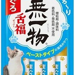 Hagoromo 「無一物舌福」 低鹽吞拿魚味 肉泥 貓小食14gx4 (藍色)