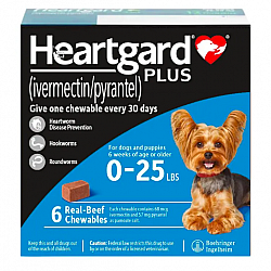 Heartgard Plus Chewables for Dogs S (Up to 25lbs - Blue)