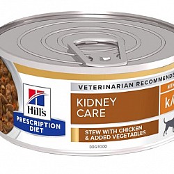 (2月1號起,暫停接受預定,直至另行通知)Hill's Dog k/d Kidney Care 犬用 腎臟處方罐頭 (燉雞肉蔬菜) 156g*24罐  