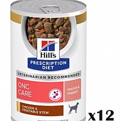 Hill's ONC Care 腫瘤照護配方 燉雞肉蔬菜 狗處方罐頭 12.5oz x 12罐