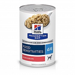Hill's Prescription Diet Dog d/d Skin/Food Sensitivities (Potato & Salmon) 犬用 皮毛亮澤處方(馬鈴薯＆鮭魚) 13oz x 12罐
