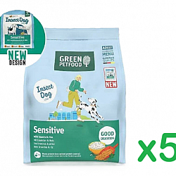 (原箱) Insect Dog Sensitive 蟲製防腸胃過敏狗糧 900g x5