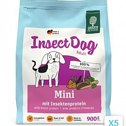 (原箱優惠) Insect Dog Mini 蟲蟲蛋白防敏迷你犬 狗糧 (皮膚防敏) 韓版  900gx5