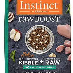 Instinct 本能 Raw Boost系列無穀物+凍乾生肉粒 雞肉大型幼犬乾糧 (20lbs)