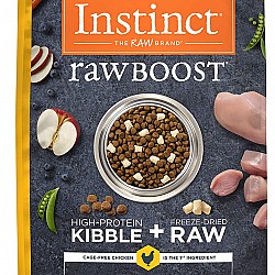 Instinct 本能 Raw Boost系列無穀物+凍乾生肉粒 雞肉狗乾糧 (21lbs)