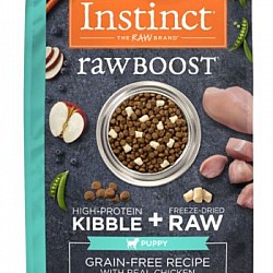 Instinct 本能 Raw Boost系列無穀物+凍乾生肉粒 雞肉幼犬乾糧 (4lbs)