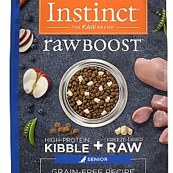 Instinct 本能 Raw Boost系列無穀物+凍乾生肉粒 雞肉高齡犬乾糧 (21lbs)