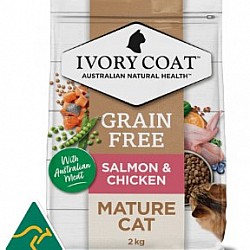 Ivory Coat 無穀物 三文魚雞肉 老貓配方 2kg