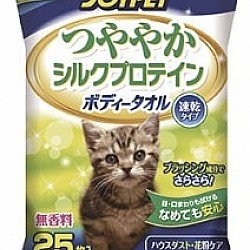 JOYPET Earth Pet 貓用 蠶絲蛋白快乾型濕紙巾 25枚