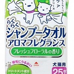 (Directly from Japan) Super Cat Pet wipes (Fresh floral Flavor) 25 pc