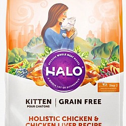 Halo 貓乾糧(幼貓) 雞肉及雞肝配方 10lb