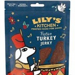 Lily's Kitchen - Festive Christmas Turkey Jerky For Dogs 70g Lily's Kitchen - Festive Christmas Turkey Jerky For Dogs 70g