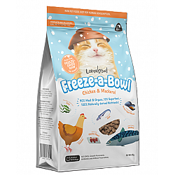 (積分換領: 6,800) Loveabowl 無穀物走地雞鯖魚海陸配方 凍乾主食貓糧 貓小食 85g (食用期限: 27-04-2026)