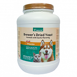 NaturVet 犬貓用酵母大蒜丸(添加維他命) 5000 咀嚼粒 2.5kg