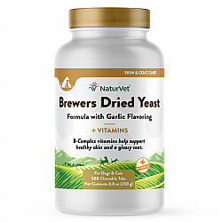 NaturVet 天然寶 犬貓用酵母大蒜丸(添加維他命) 500 咀嚼粒 250g