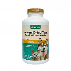 NaturVet 犬貓用酵母大蒜丸(添加維他命) 1000 咀嚼粒 500g