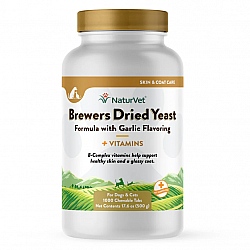 NaturVet 犬貓用酵母大蒜丸(添加維他命) 1000 咀嚼粒 500g