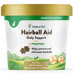 NaturVet 貓用吐毛粒 (60 粒) 3.1oz