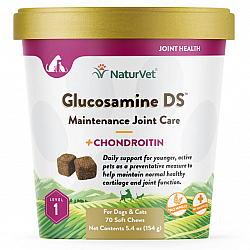NaturVet 犬用葡萄糖胺保護(一級)關節保健品 (70 粒) 5.4oz