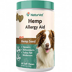 NaturVet 犬用抗過敏營養保健品-大麻籽小食 (60粒) 180g