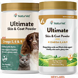 NaturVet 犬貓用多種維他命營養美毛粉 14oz