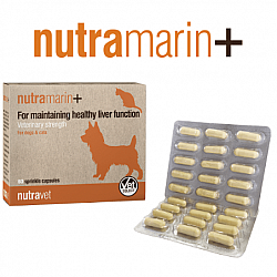Nutravet Nutramarin+ (SAMe 100mg) 肝臟保健品膠囊 60粒 (貓狗適用)