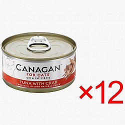 (原箱優惠) Canagan Cat Tuna with Crab 貓主食罐-無穀物吞拿魚+蟹肉 75g