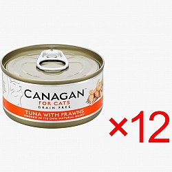 (原箱優惠) Canagan Cat Tuna With Prawns For Cat 貓咪主食罐-吞拿魚+蝦75g