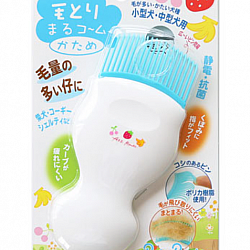 Petz Route 日本製抗靜電抗菌 毛梳 (小型及中型犬適用) (藍色) 