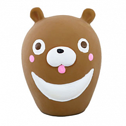 Petz Route 發聲乳膠棕熊 小狗玩具