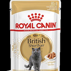 Royal Canin British Shorthair Adult (Gravy)  英國短毛成貓專屬主食濕糧（肉汁）85克x12包
