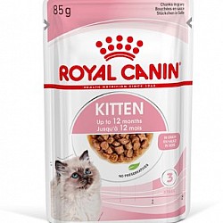 Royal Canin Cat Kitten Pouch (Gravy) 幼貓營養主食濕糧（肉汁）85克x12
